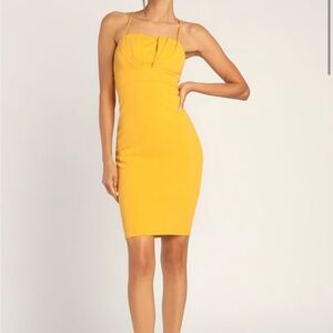 Yellow Lulus Dress size large